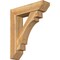 Ekena Millwork Merced Slat Rough Sawn Bracket w/ Offset Brace, Western Red Cedar, 8"W x 32"D x 38"H BKT0806X32X38MRC06RWR - alternate 1